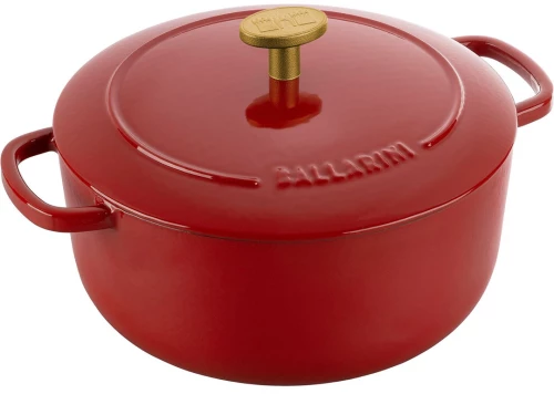 Ballarini Bellamonte Round Cast Iron Pot - Red, 2.6 ltr