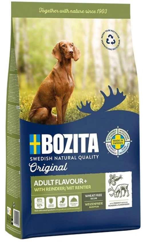 BOZITA Original Adult Flavour+ Reindeer - dry dog food - 12kg
