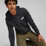 Men's sweatshirt Puma teamFINAL Casuals Hooded Jkt black 657383 03
