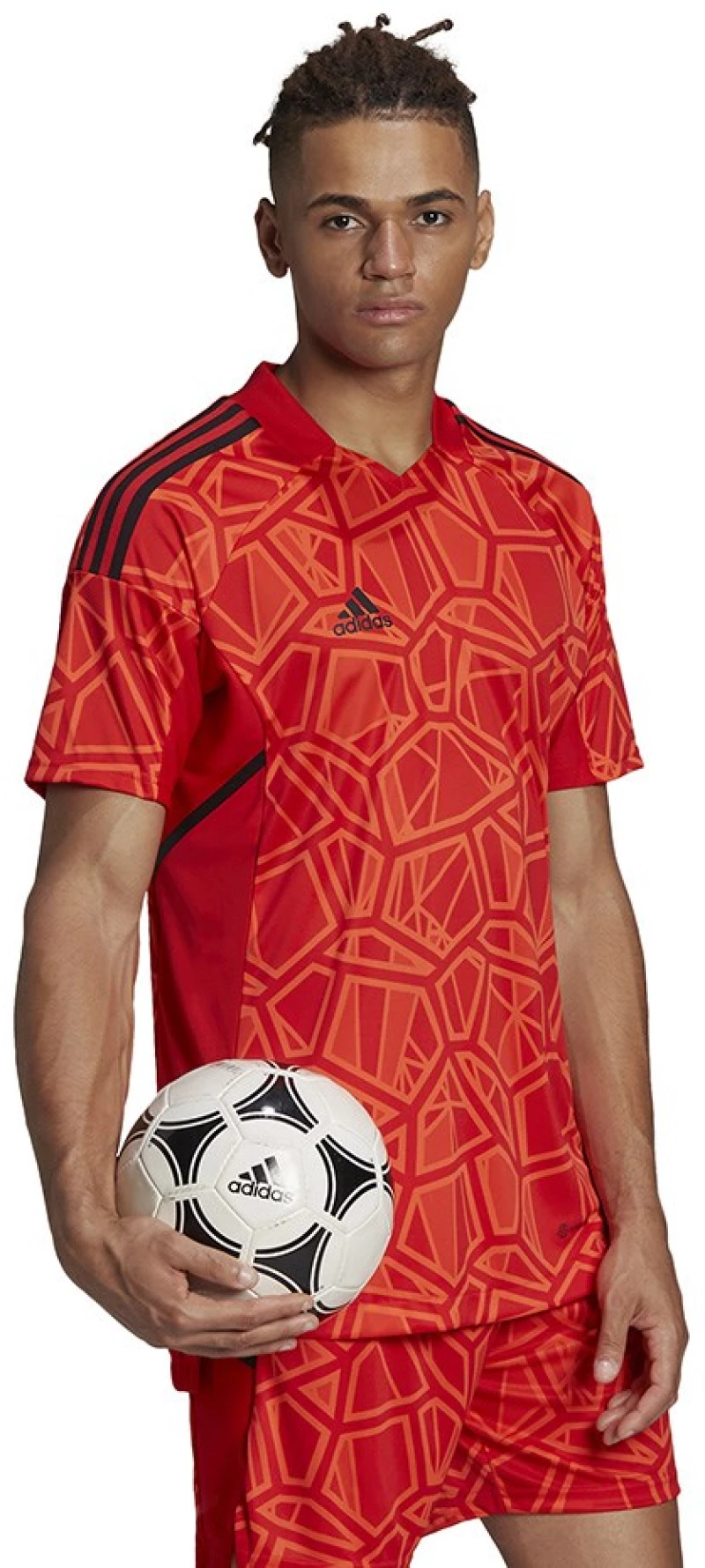 Men's Condivo 22 Goalkeeper Jersey Short Sleeve Red H21238