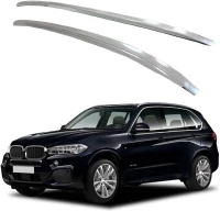 Μπάρες Οροφής Railing Για BMW X5 F15 2013-2018 Flush-Rails Αλουμινίου Ασημί 2 Τεμάχια