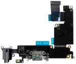 Καλώδιο Πλακέ Apple iPhone 6 Plus με Επαφή Φόρτισης, Επαφή Hands Free & Μικρόφωνο Μαύρο (OEM)