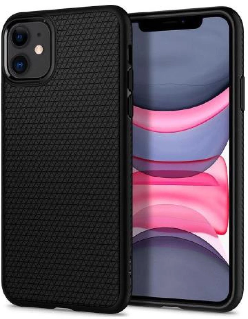 Θήκη Soft TPU Spigen Liquid Air Apple iPhone 11 Μαύρο