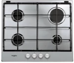 Whirlpool TGML 650 IX hob Silver Built-in Gas 4 zone(s)