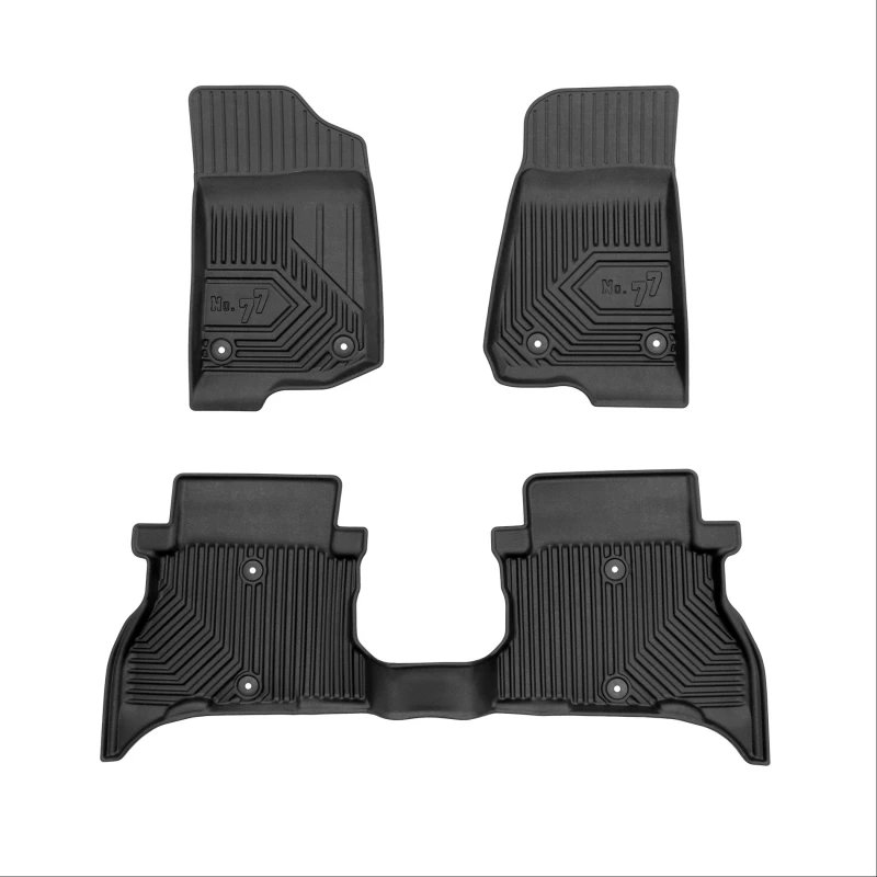 Πατάκια Αυτοκινήτου No77 για Jeep Wrangler 2021-> 3τμχ Frogum