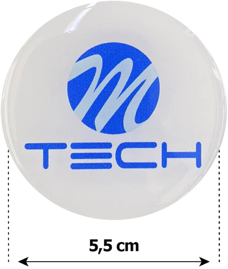 MTECH ΑΥΤΟΚΟΛΛΗΤΑ ΖΑΝΤΩΝ 5,5 cm ΛΕΥΚΟ/ΜΠΛΕ ΣΜΑΛΤΟΥ - 4 ΤΕΜ.