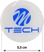 MTECH ΑΥΤΟΚΟΛΛΗΤΑ ΖΑΝΤΩΝ 5,5 cm ΛΕΥΚΟ/ΜΠΛΕ ΣΜΑΛΤΟΥ - 4 ΤΕΜ.
