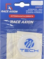 MTECH ΑΥΤΟΚΟΛΛΗΤΑ ΖΑΝΤΩΝ 5,5 cm ΛΕΥΚΟ/ΜΠΛΕ ΣΜΑΛΤΟΥ - 4 ΤΕΜ.
