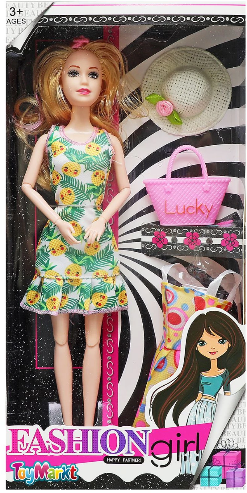 ΚΟΥΚΛΑ 29cm FASHION ΕΞΤΡΑ ΦΟΡΕΜΑ, ΑΞΕΣΟΥΑΡ 16x32x5cm ToyMarkt 922110