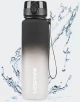 UZSPACE Leakproof Tritan Bpa Free Plastic Water Bottle 1000ml - 3038-BLACK-WHITE