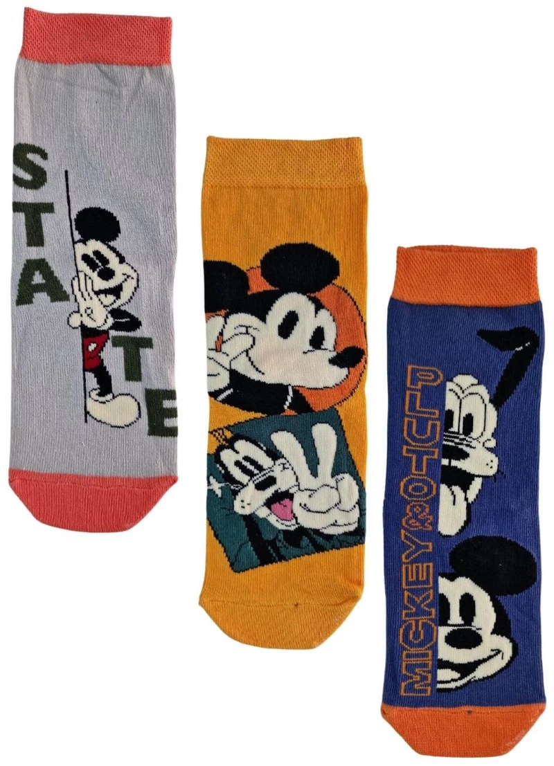 Παιδικές Κάλτσες Mickey 3 τμχ 20501 - ΠΟΛΥΧΡΩΜΟ