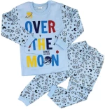 Παιδική Πιτζάμα Over The Moon Για Αγόρι R3816 - ΓΑΛΑΖΙΟ