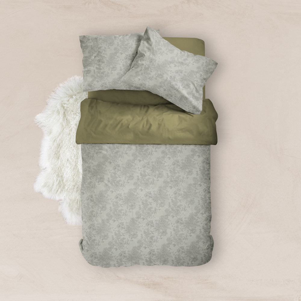 Σεντόνια Εμπριμέ Σετ Estelle Υπέρδιπλα Βεραμάν (2) 240 x 260 cm + (2) 50 x 70 cm