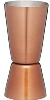 Μεζούρα ποτών inox - copper 1-2oz 30ml/60ml Novatex 07-230