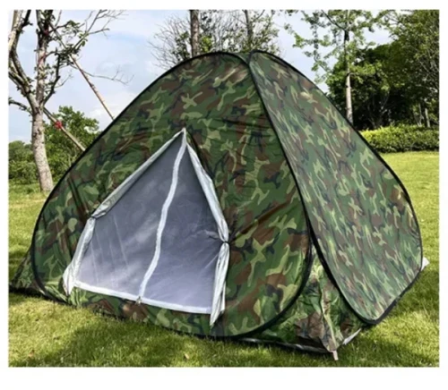 Αυτόματη Σκηνή Camping Παραλλαγή για 2 Άτομα Αδιάβροχη με Τσάντα Μεταφοράς 200x200x130 εκ Camouflage