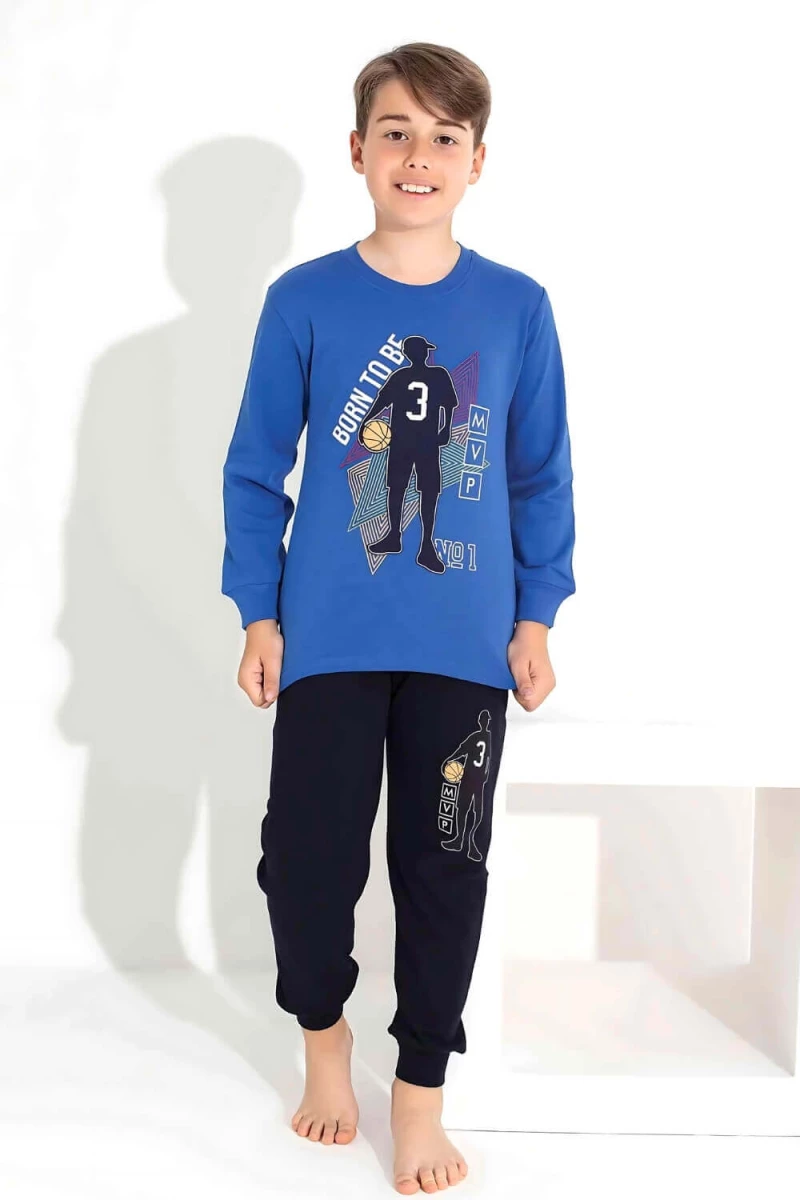 Πιτζάμα Παιδική Για Αγόρι Homewear Born R7312 - ΡΟΥΑ