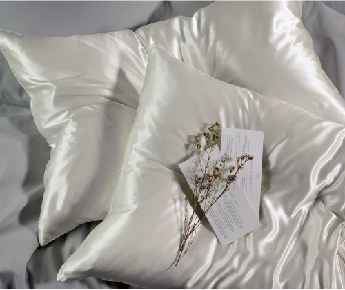 Σετ σεντόνια Μεταξωτά Down Town Mulberry Silk White   - King 270x280