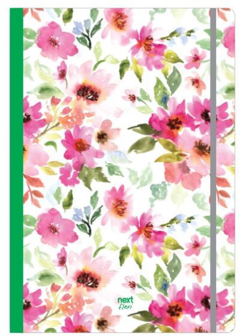 442300 NEXT TRENDS FLOWERS ΤΕΤΡΑΔΙΟ FLEXI ΛΑΣΤΙΧΟ 17X25ΕΚ. 2ΘΕΜ. 80Φ. ΤΕΜ