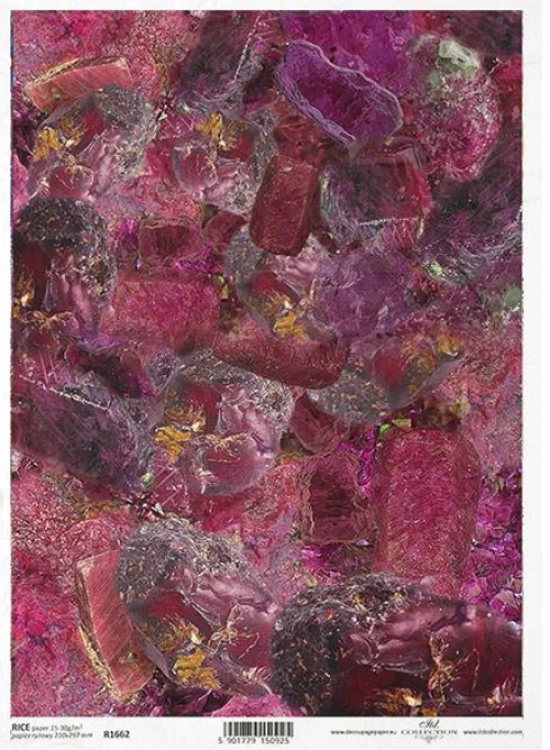 443342 ΡΙΖΟΧΑΡΤΟ "PRECIOUS STONES PURPLE" 21X29.7ΕΚ. (ITD-R1662) ΠΑΚ
