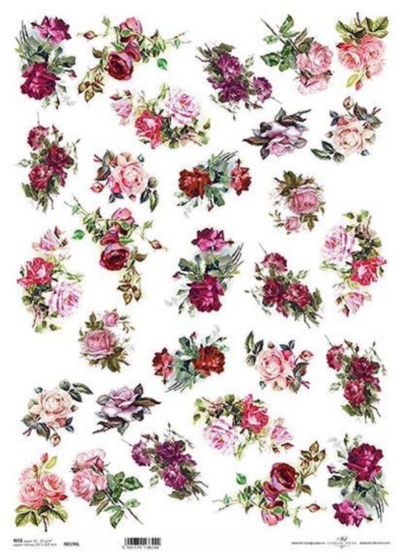 443434 ΡΙΖΟΧΑΡΤΟ "ROSES 1" 42X29.7ΕΚ. (ITD-R194L) ΠΑΚ
