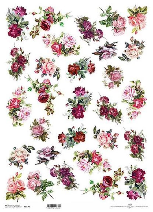 443434 ΡΙΖΟΧΑΡΤΟ "ROSES 1" 42X29.7ΕΚ. (ITD-R194L) ΠΑΚ