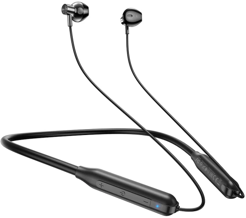Wireless Earphones Hands Free Hoco ES58 Sound Tide Magnetic Necklace Hi-Fi 5.0 200mAh Μαύρο