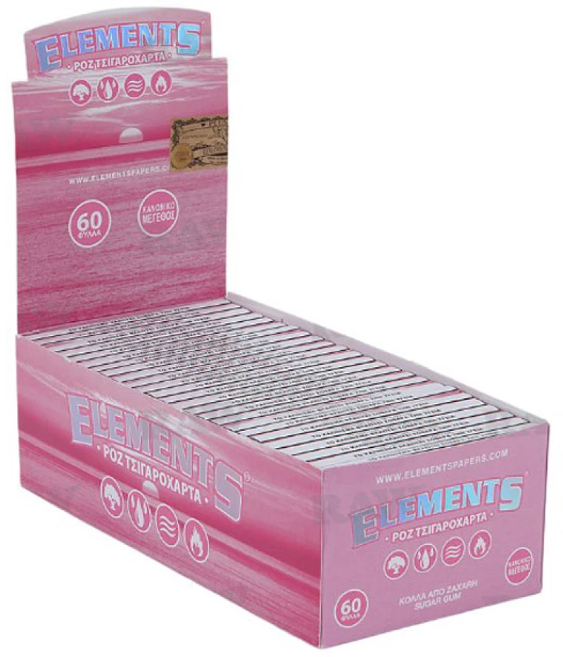 Elements Χαρτάκια Pink - Single 60φ.