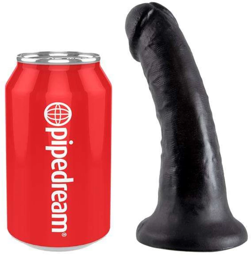 KING COCK DILDO 6" BLACK 15cm