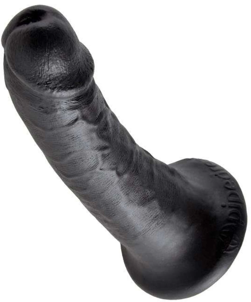 KING COCK DILDO 6" BLACK 15cm