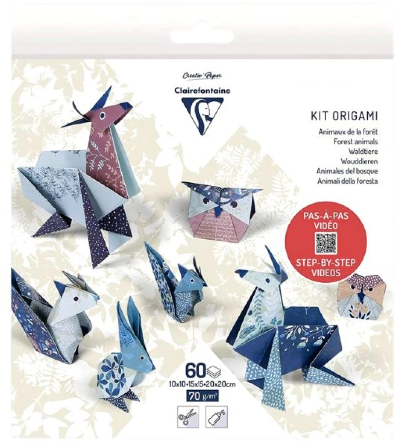 Σετ Κατασκευής Origami Clairefontaine Forest Animals Πολύχρωμο