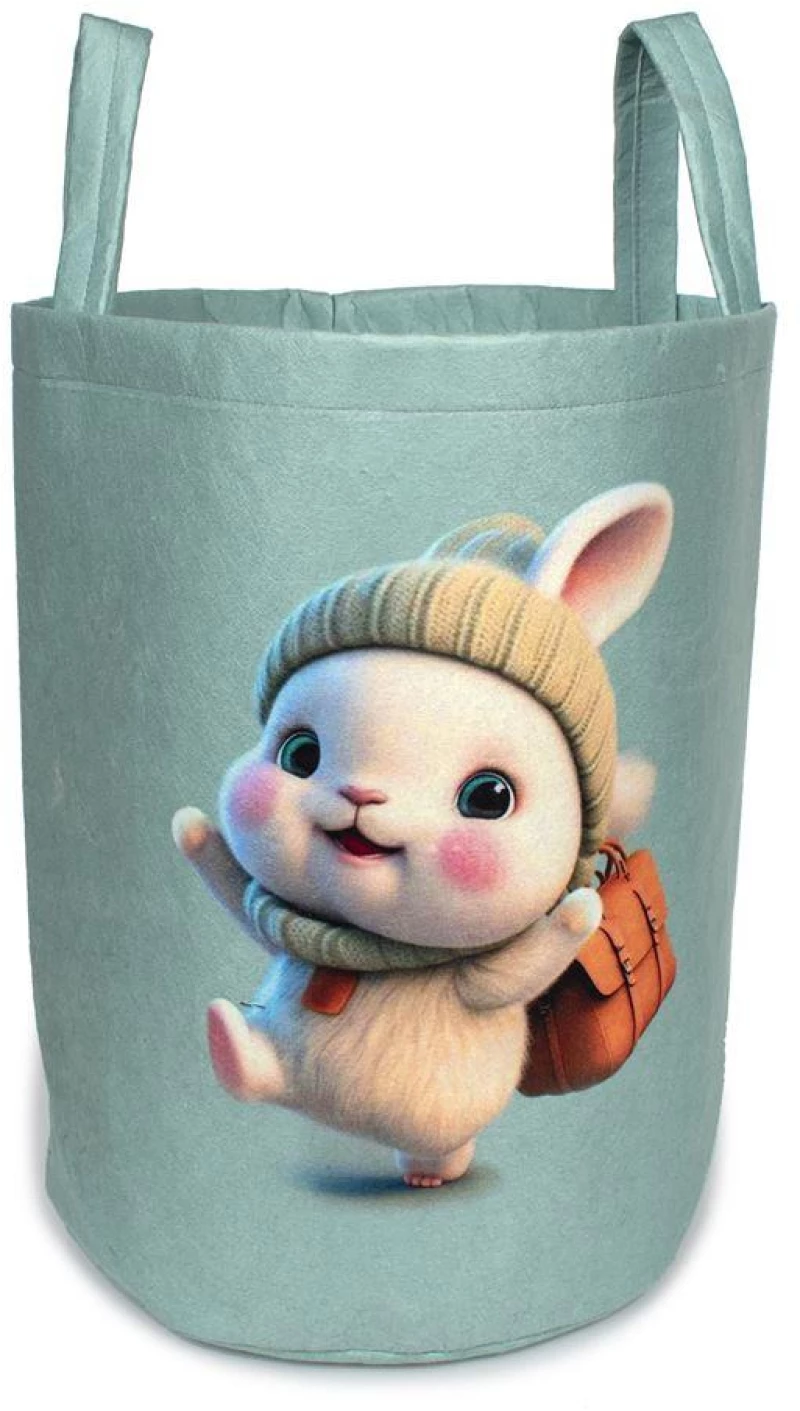 Παιδικό Καλάθι ΑποθήκευσηςHappy Bunny 42 50x30x45 Βεραμάν Dimcol