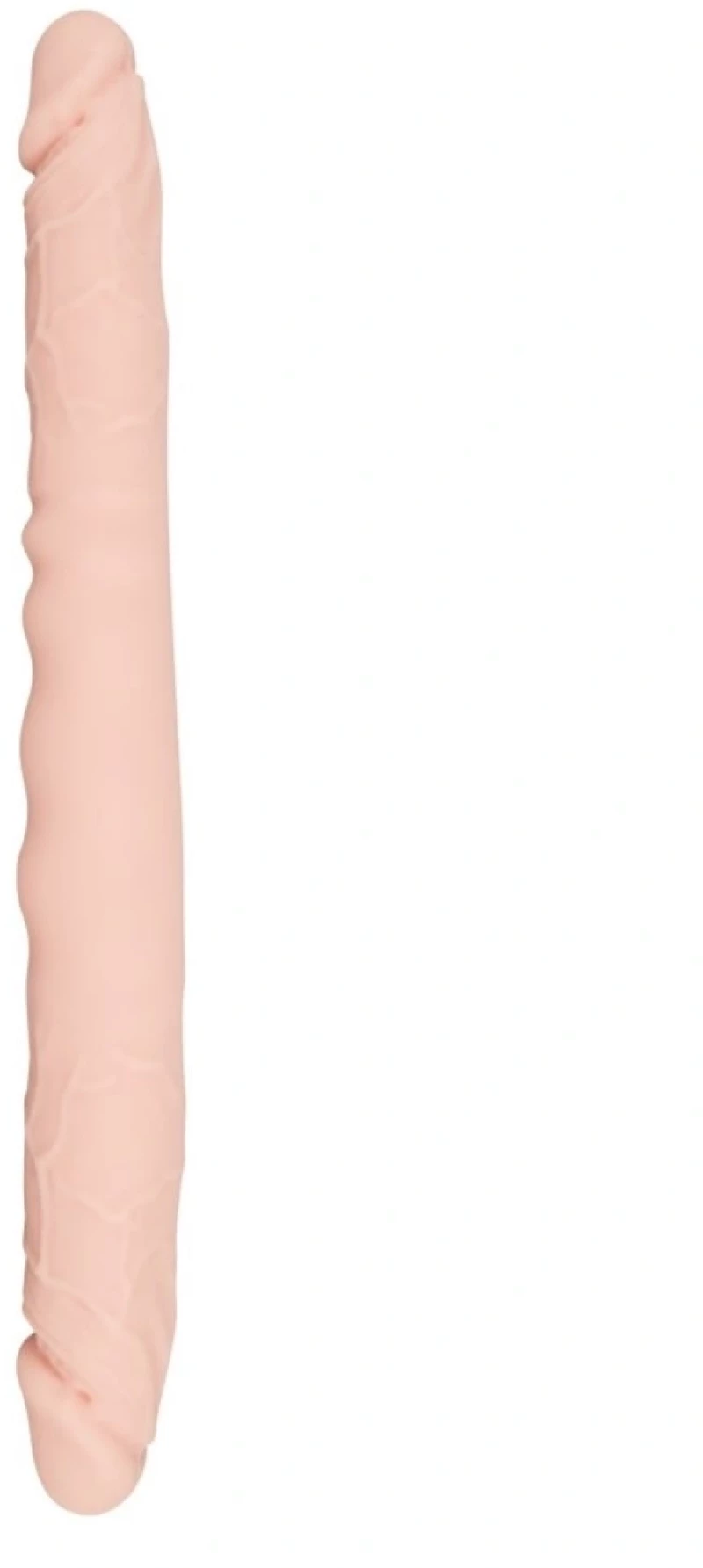 Double Dildo Real Slim, Silicone, Flesh, 30 cm