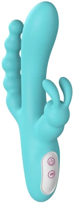 Flirt Vibrator 9 Vibration Modes Silicone USB Green