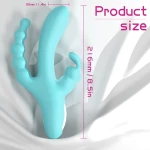 Flirt Vibrator 9 Vibration Modes Silicone USB Green