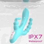 Flirt Vibrator 9 Vibration Modes Silicone USB Green