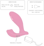 ToyJoy Urban FLAMENGO - Pulsating G-spot Vibrator - Pink