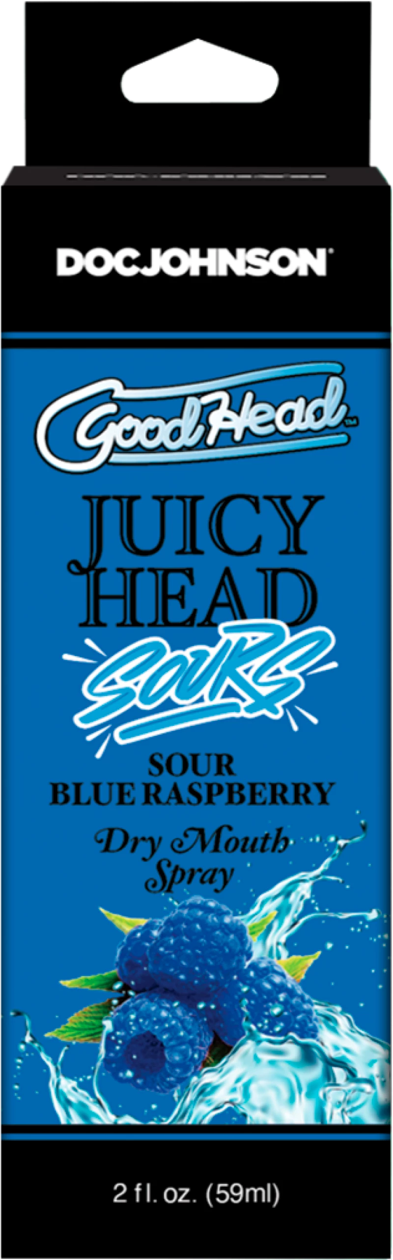 Juicy Head - Dry Mouth Spray - Sour Blue Raspberry - 2 fl oz / 60 ml