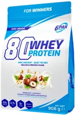 6PAK Nutrition 80 Whey Protein | WPC Instant [908 Γραμμάρια] Φουντούκι
