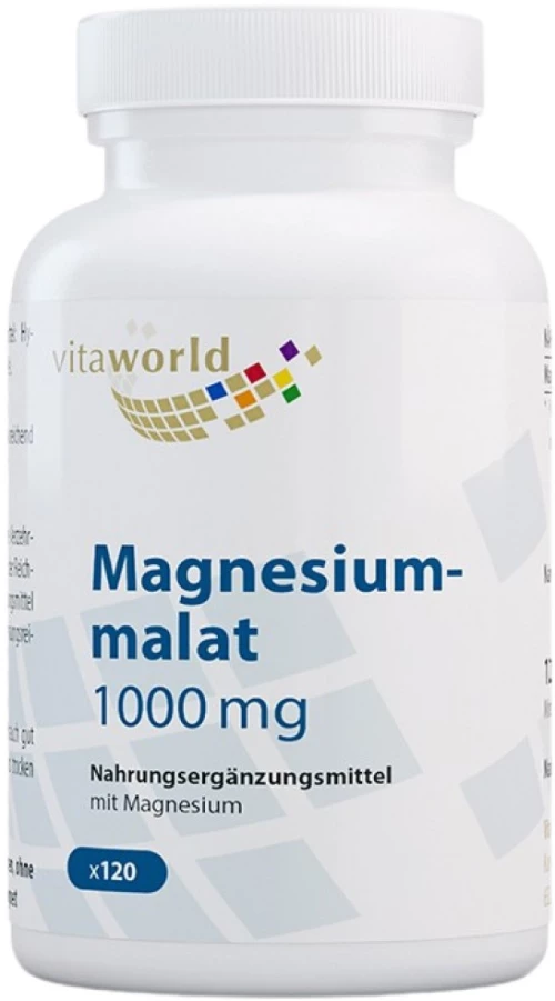 VitaWorld Magnesium malate 1000 mg [120 Κάψουλες]