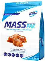 6PAK Nutrition MASS PAK [5000 Γραμμάρια] Αλμυρή καραμέλα