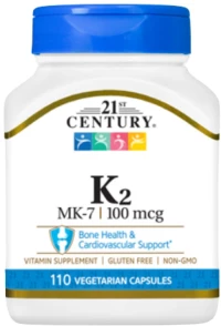 21st Century Vitamin K2 MK-7 100 mcg [110 Κάψουλες]