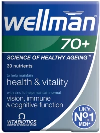 Vitabiotics Wellman 70+ [30 Ταμπλέτες]