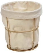 Καλάθι Αποθήκευσης Στρογγυλό AMN117 12x12x9cm Beige Espiel Βαμβάκι, Ψάθα