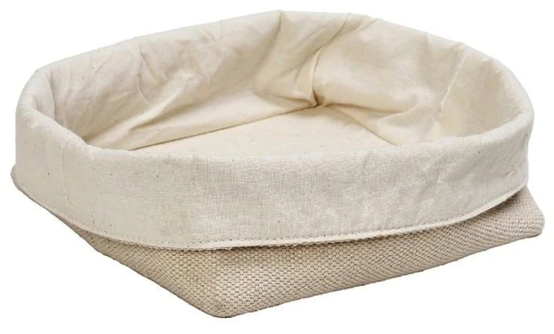 Καλάθι Ψωμιού AMN112 13x12x9cm Beige Espiel Βαμβάκι,Jute