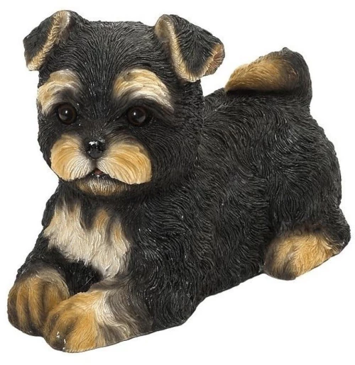 Διακοσμητική Φιγούρα Σκύλος Yorkshire KUL204 21,4x12,8x15,5cm Black-Brown Espiel Πολυρεσίνη