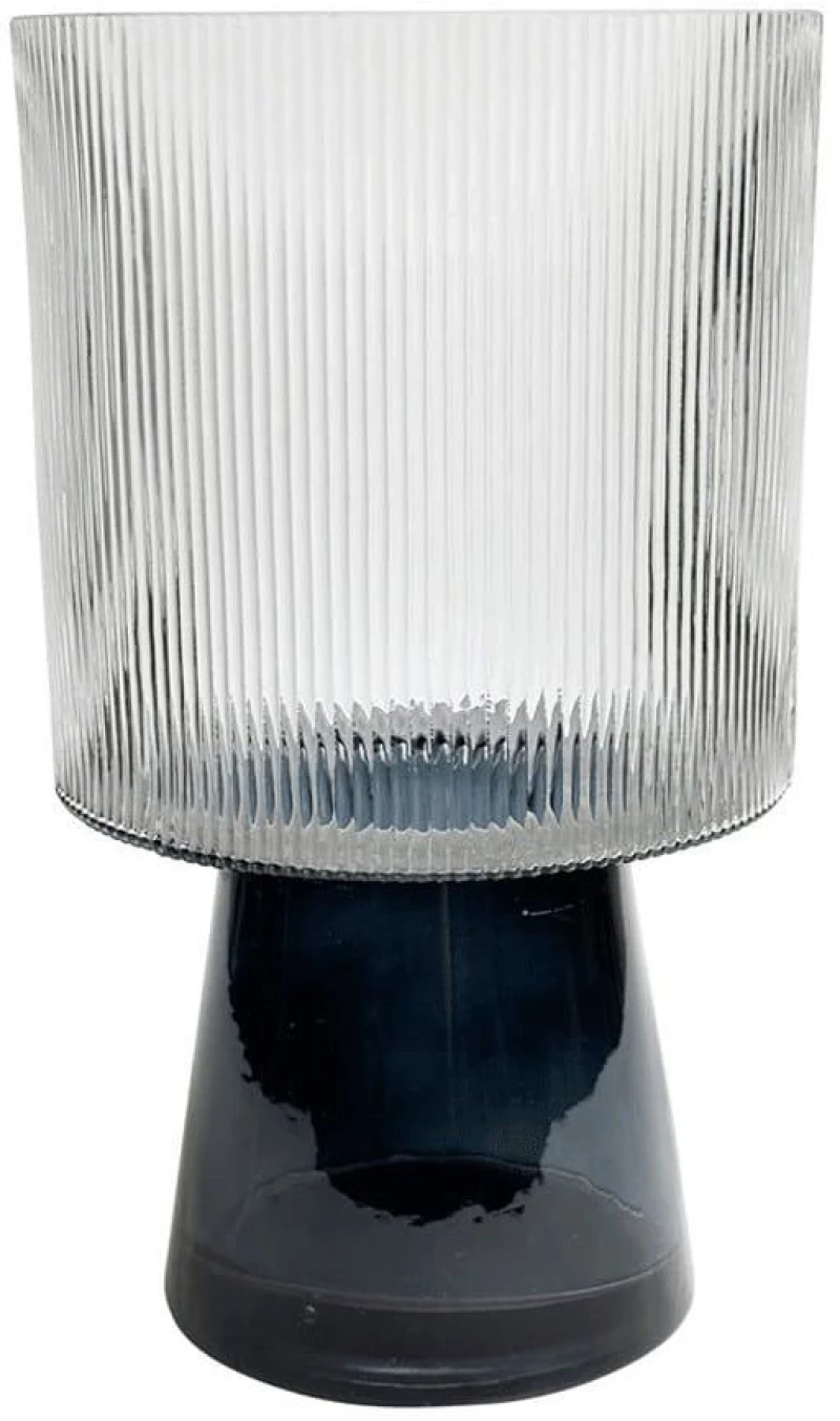 Βάζο 00.03.32515 Φ14,5x25cm Grey-Black Γυαλί