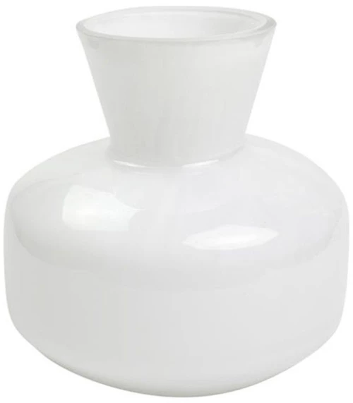 Βάζο 00.03.32544 Φ15,5x16cm White Γυαλί