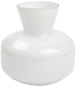 Βάζο 00.03.32544 Φ15,5x16cm White Γυαλί