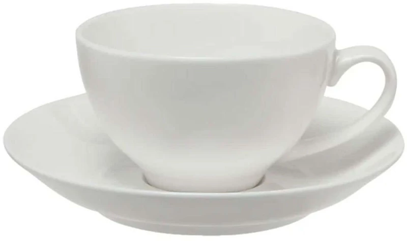 Φλυτζάνι Cappuccino Με Πιατάκι Coupe White Basics WBA0138 200ml White Maxwell&Williams Πορσελάνη