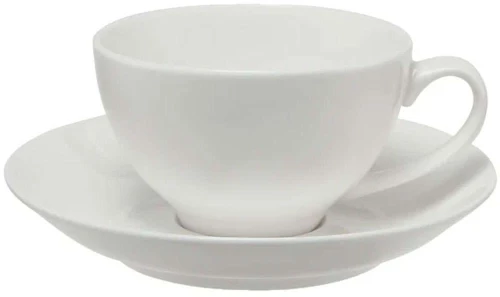 Φλυτζάνι Cappuccino Με Πιατάκι Coupe White Basics WBA0138 200ml White Maxwell&Williams Πορσελάνη